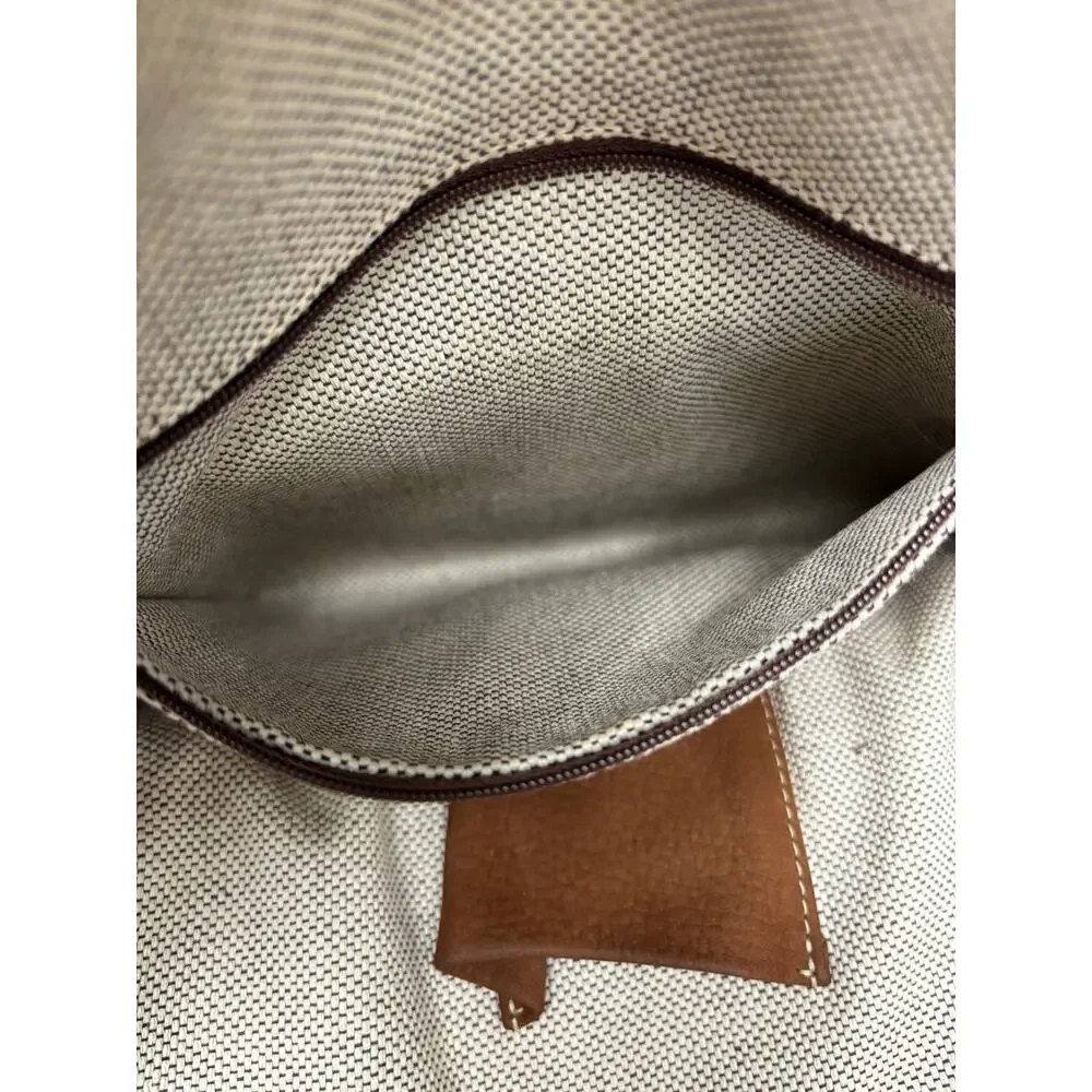 Vintage Dooney & Bourke Brown Nubuck Leather Satchel Purse #76914